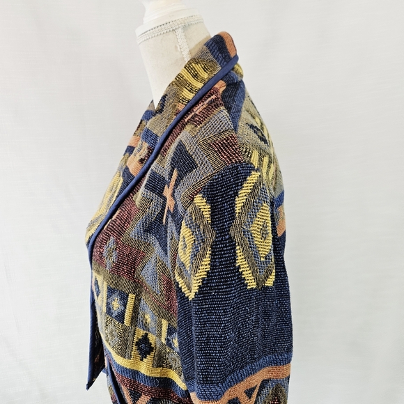 Vintage Dress Barn Western Crop Bolero Jacket size Large - Picture 6 of 9